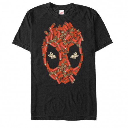 Deadpool Shell Cases Black Mens T-Shirt