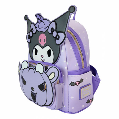 Sanrio Kuromi Carving Pumpkins Mini Backpack By Loungefly