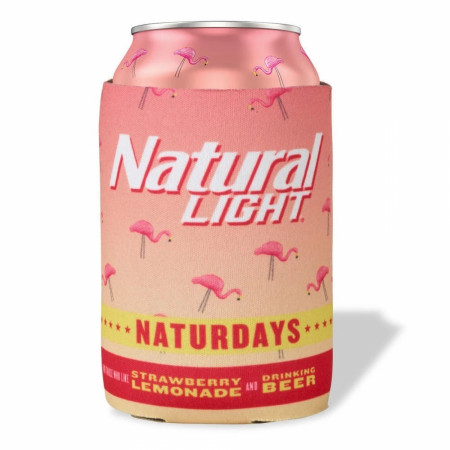 Natural Light Naturdays Pink Flamingo Can Cooler