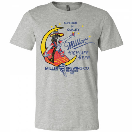 Miller High Life Beer Vintage Girl In The Moon T-Shirt
