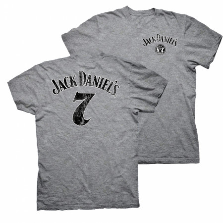 Jack Daniel's Heather Grey No. 7 Logo T-Shirt