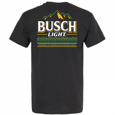 Busch Light Corn Field White Text Front And Back T-Shirt