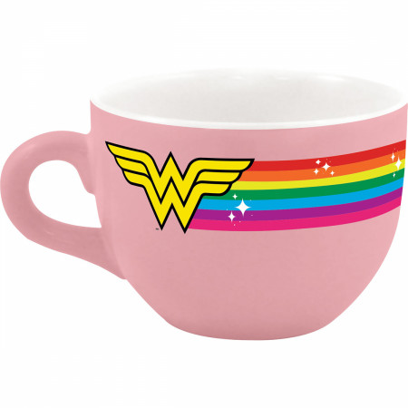 Wonder Woman Rainbow 24oz Ceramic Soup Mug