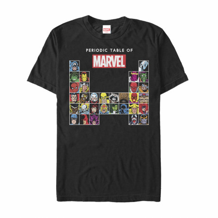 Marvel Periodic Table of Heroes T-Shirt
