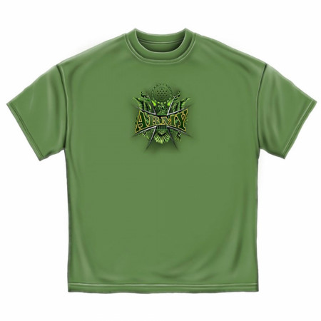 Army Hardcore Military USA Prayer Patriotic Green Graphic TShirt