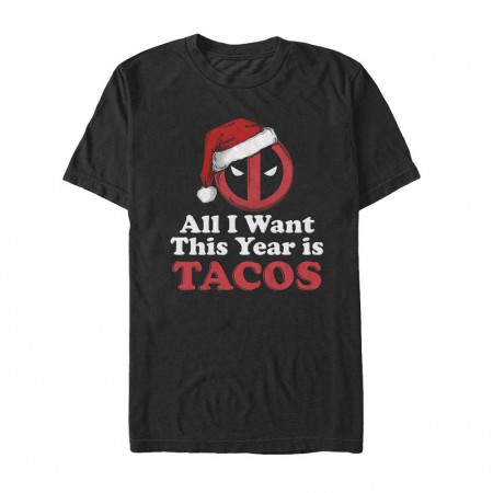 Deadpool Pool For Tacos Black Mens T-Shirt