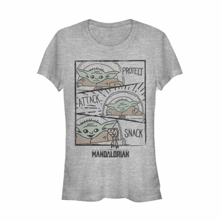 The Mandalorian Protect Attack Snack Women's T-Shirt