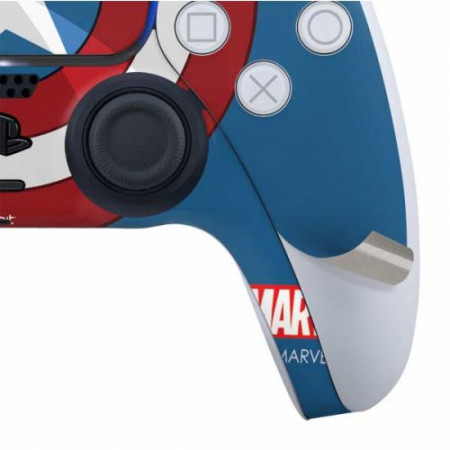Captain America Shield Emblem PS5 Controller Skin
