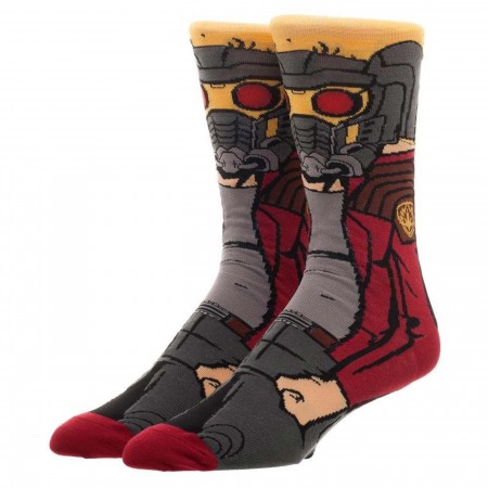 Guardians of the Galaxy Starlord Character Crew Sock