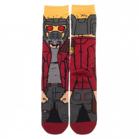 Guardians of the Galaxy Starlord Character Crew Sock