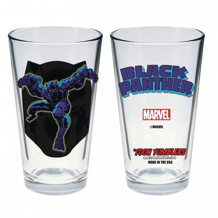 Black Panther Kirby Art Pint Glass