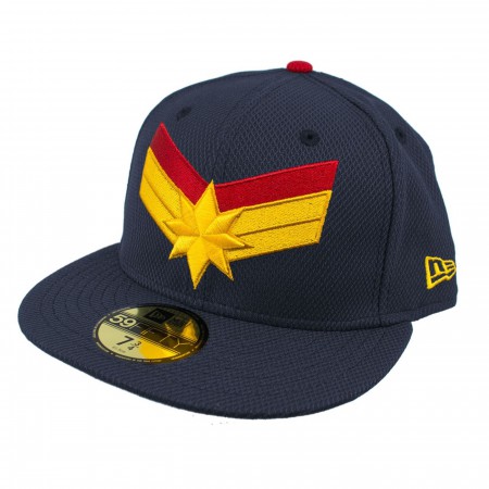 Captain Marvel Navy New Era 59Fifty Fitted Hat
