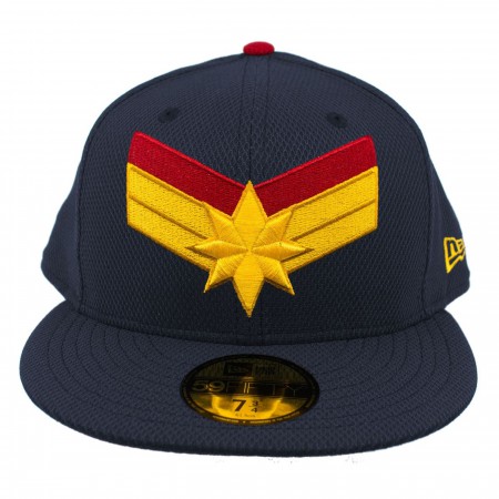 Captain Marvel Navy New Era 59Fifty Fitted Hat