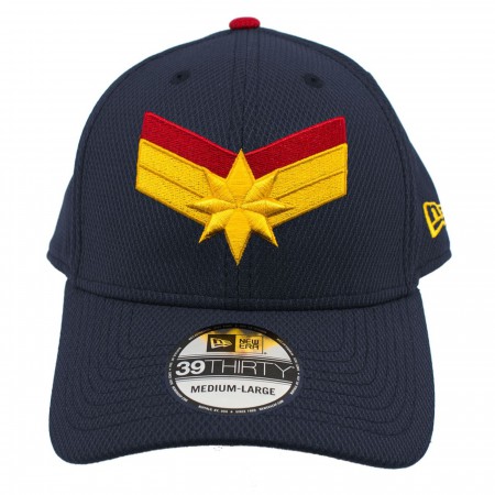 Captain Marvel Navy New Era 39Thirty Flex Fit Hat