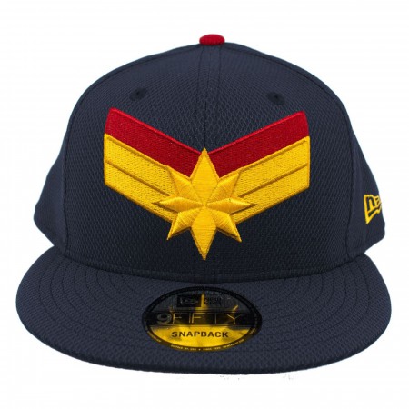 Captain Marvel Navy Scarlet New Era 950 Adjustable Hat
