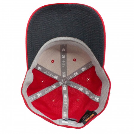 Captain Marvel Scarlet Red New Era 39Thirty Flex Fit Hat