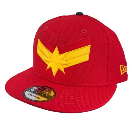 Captain Marvel Scarlet Red New Era 9Fifty Adjustable Hat