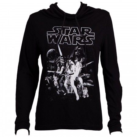 Star Wars New Hope Poster Long Sleeve Women's T-Shirt