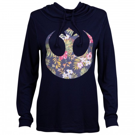 Star Wars Rebel Floral Long Sleeve Women's T-Shirt