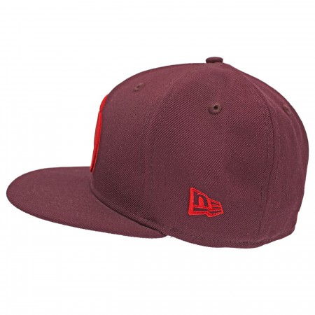 Daredevil Red Symbol on Maroon 59Fifty Hat