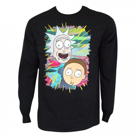 Rick and Morty Portraits Long Sleeve Shirt