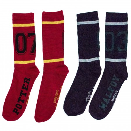 Harry Potter Team Jersey 2-pack Crew Socks