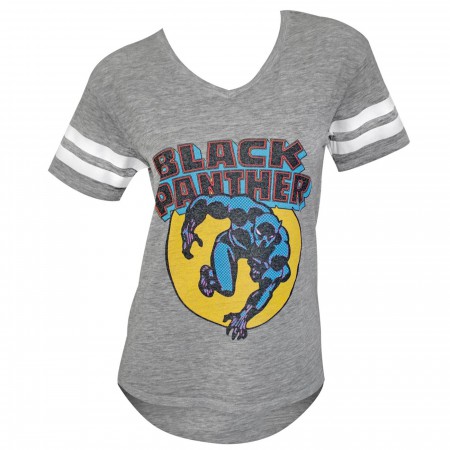 Black Panther Circle Image Women's Jersey T-Shirt