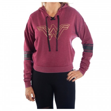 Wonder Woman Burnout Hooded Pullover