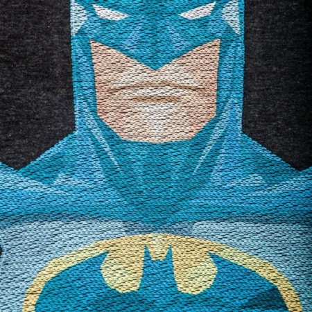 Batman Thread pixel Charcoal Men's T-Shirt