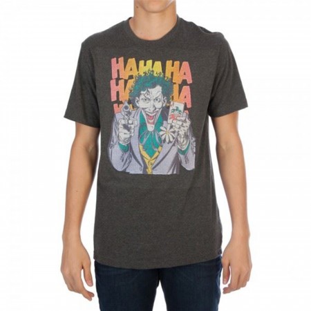 DC Comics Joker HAHAHA Thread Pixel Men's T-Shirt