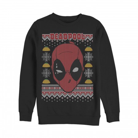 Deadpool Mask Ugly Christmas Sweater Design Sweatshirt