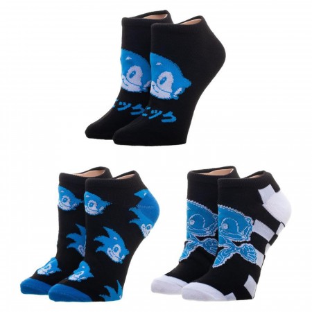 Sonic the Hedgehog Three Pack Ankle Socks