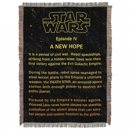 Star Wars Before Hope Tapestry Throw