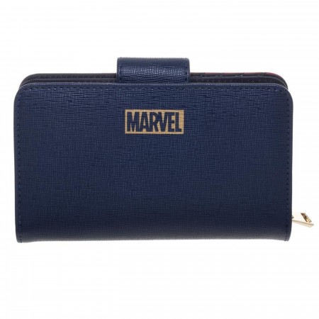 Captain Marvel Chevron Front Snap Wallet