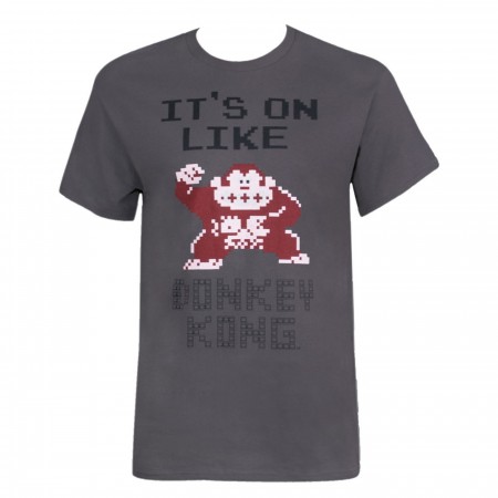 Nintendo It's on Like Donkey Kong Men's Grey T-Shirt
