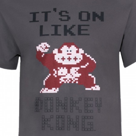 Nintendo It's on Like Donkey Kong Men's Grey T-Shirt