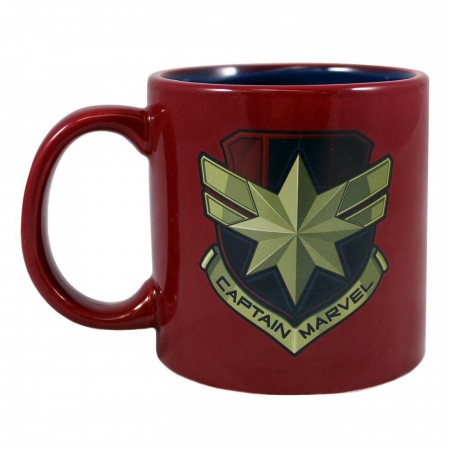 Marvel Captain Marvel Badge 20 oz. Bas Relief Ceramic Mug