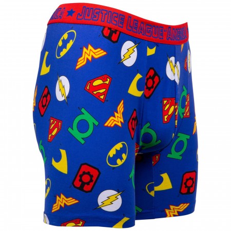 Justice League Symbols Boxer Briefs