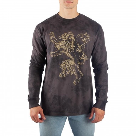 Game of Thrones Lannister Long Sleeve Acid Wash T-Shirt