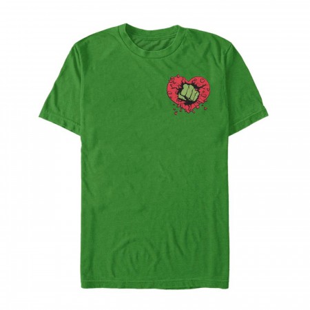 Valentine's Day Hulk Heart Smash Men's T-Shirt
