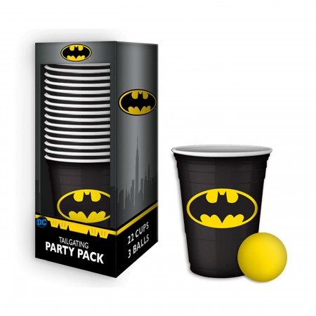 Batman Beer Pong Cups Tailgating Party Pack