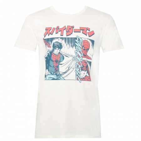 The Manga Spider-Man White Men's T-Shirt