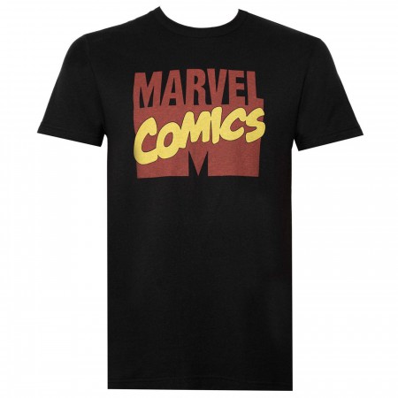 Marvel Comics Logo Coal Men's T-Shirt