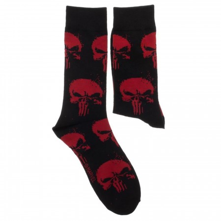 Marvel Punisher 2 Pack Crew Socks