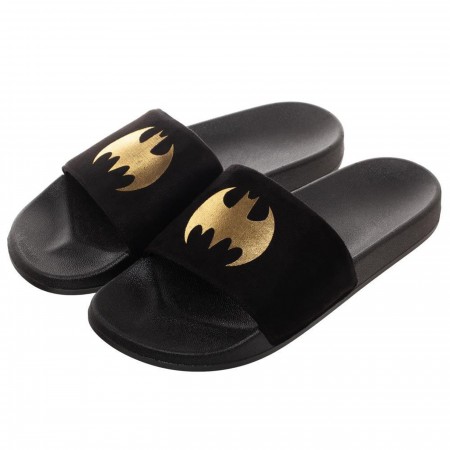 Batman Vegan Suede Slide Sandals