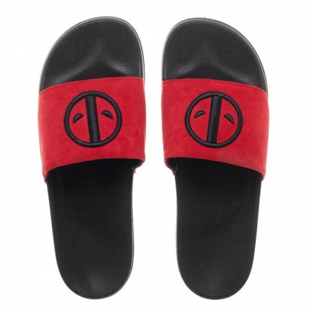 Deadpool Vegan Suede Slide Sandals