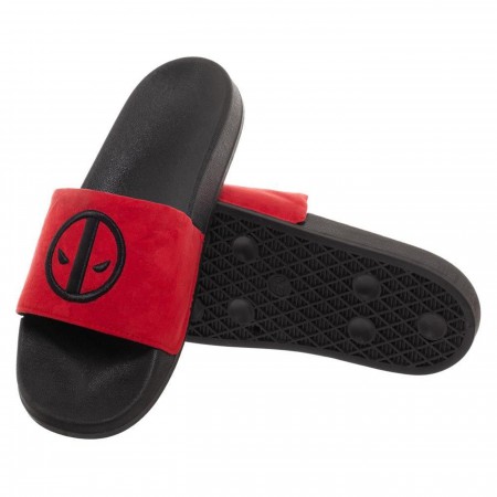 Deadpool Vegan Suede Slide Sandals