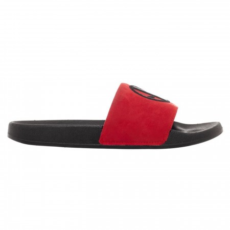 Deadpool Vegan Suede Slide Sandals