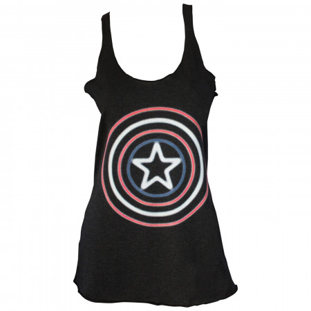 Captain America Glow Shield Women's Tank Top