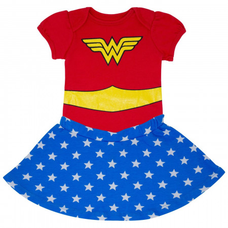 Wonder Woman Infant Snapsuit with Skirt